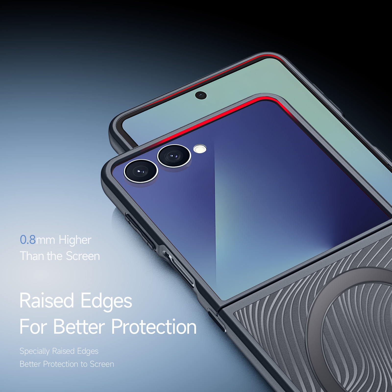 Samsung Galaxy Z Flip 7 Aimo Hybrid-cover, Sort