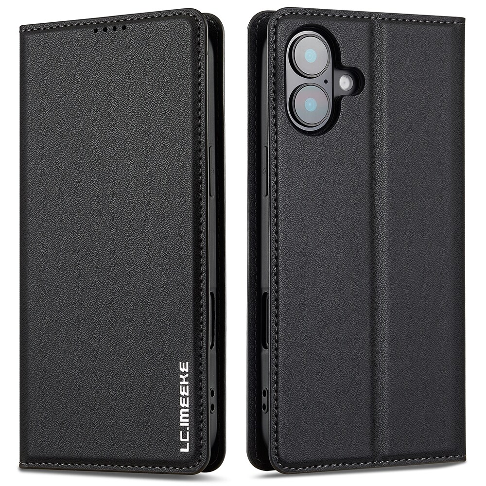 iPhone 17 Slankt pungcover, Sort