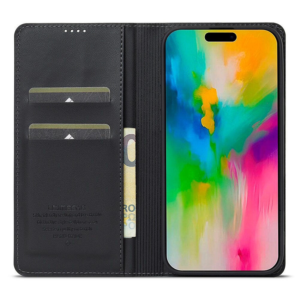 iPhone 17 Slankt pungcover, Sort