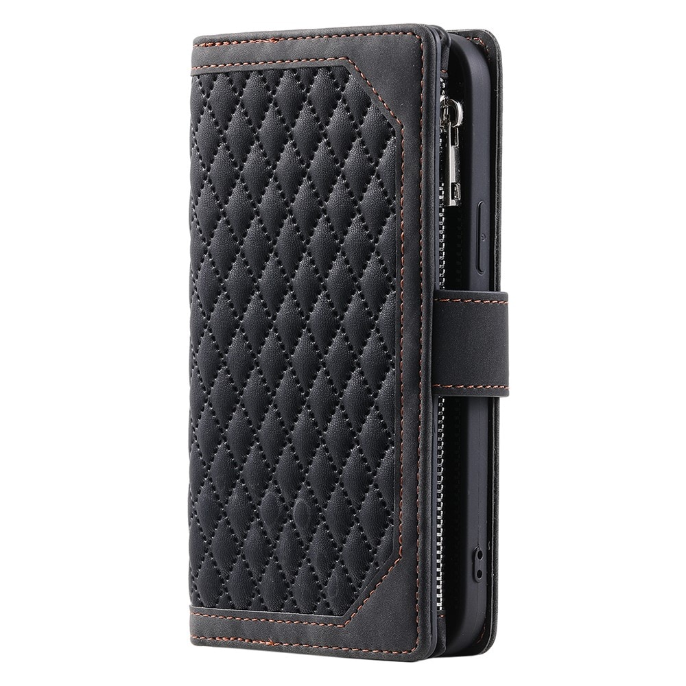 iPhone 17 Quiltet pungtaske, Sort