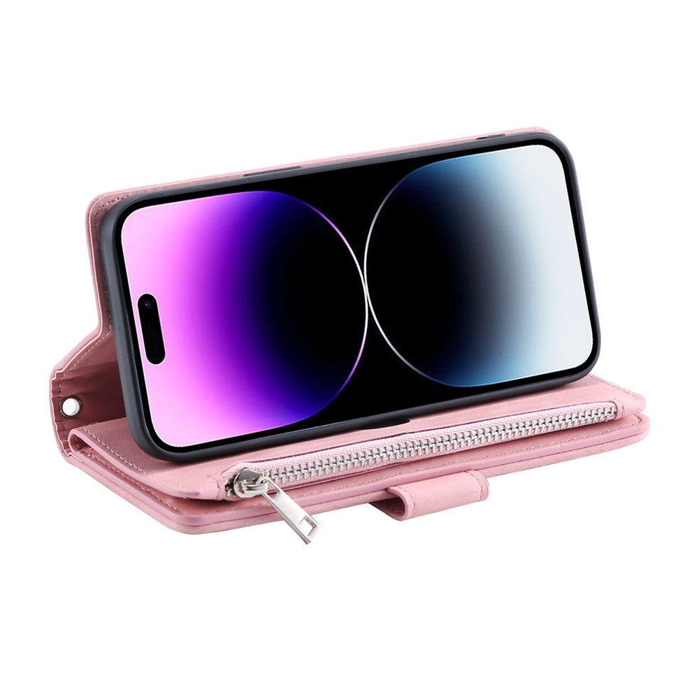 iPhone 17 Quiltet pungtaske, Lyserød
