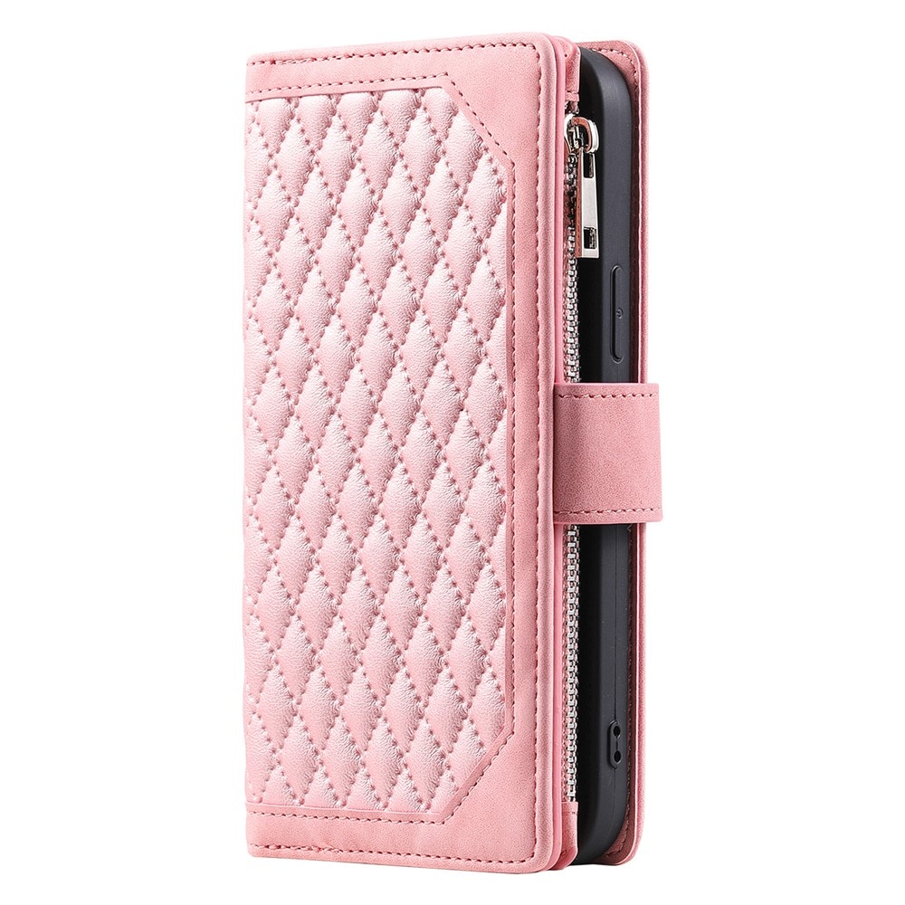 iPhone 17 Quiltet pungtaske, Lyserød