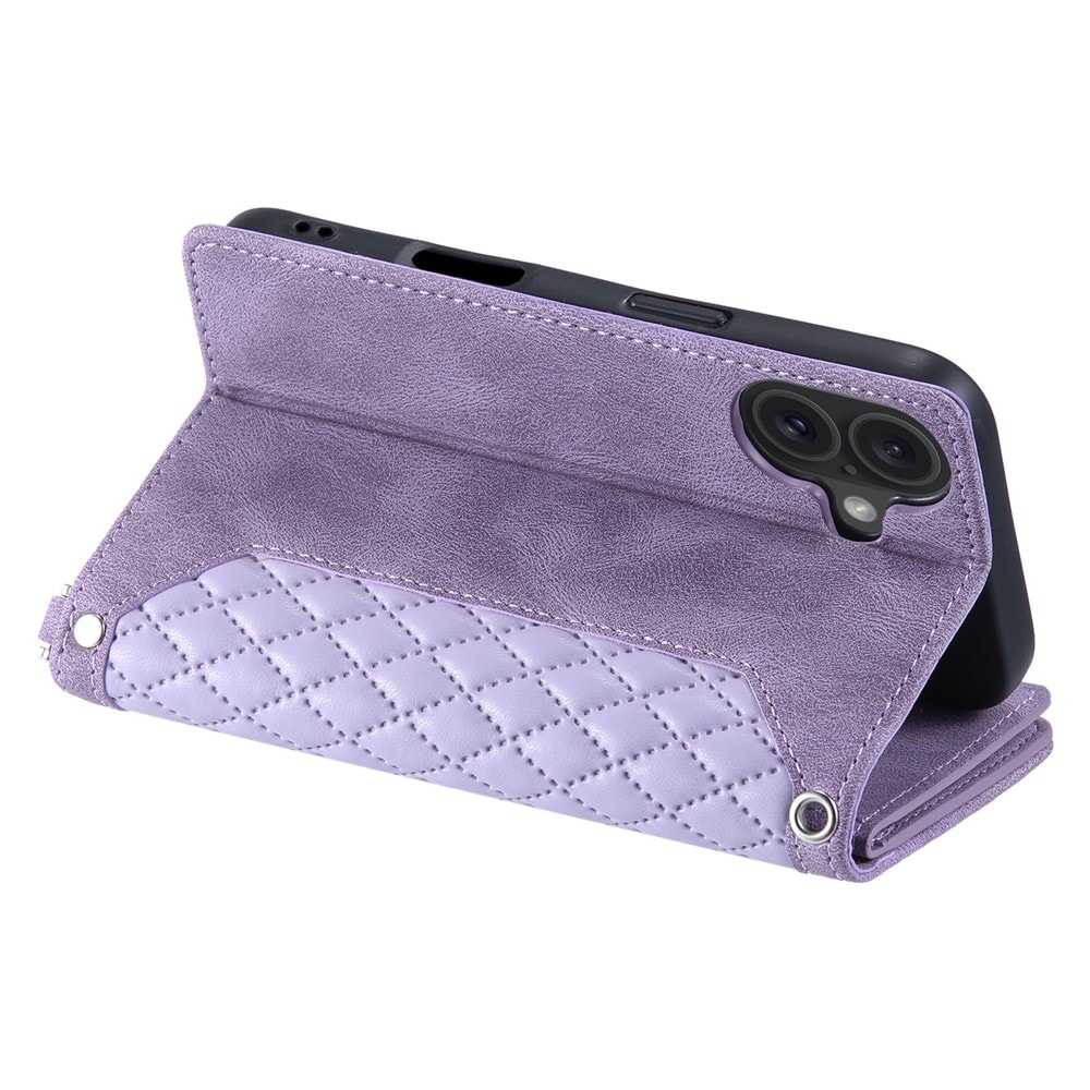 iPhone 17 Quiltet pungtaske, Lilla