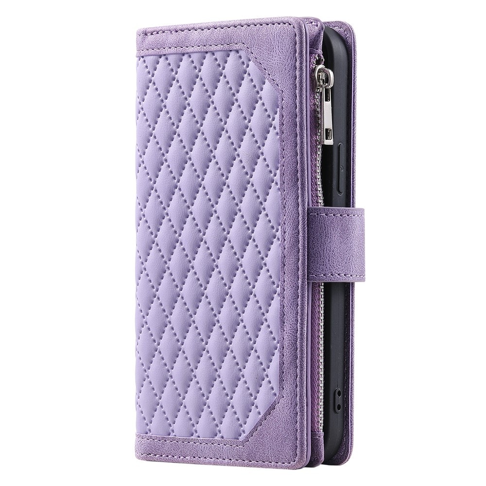 iPhone 17 Quiltet pungtaske, Lilla