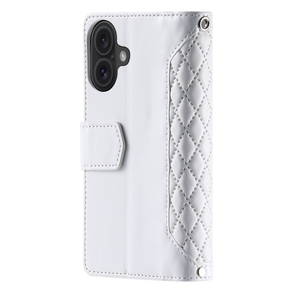 iPhone 17 Quiltet pungtaske, Hvid