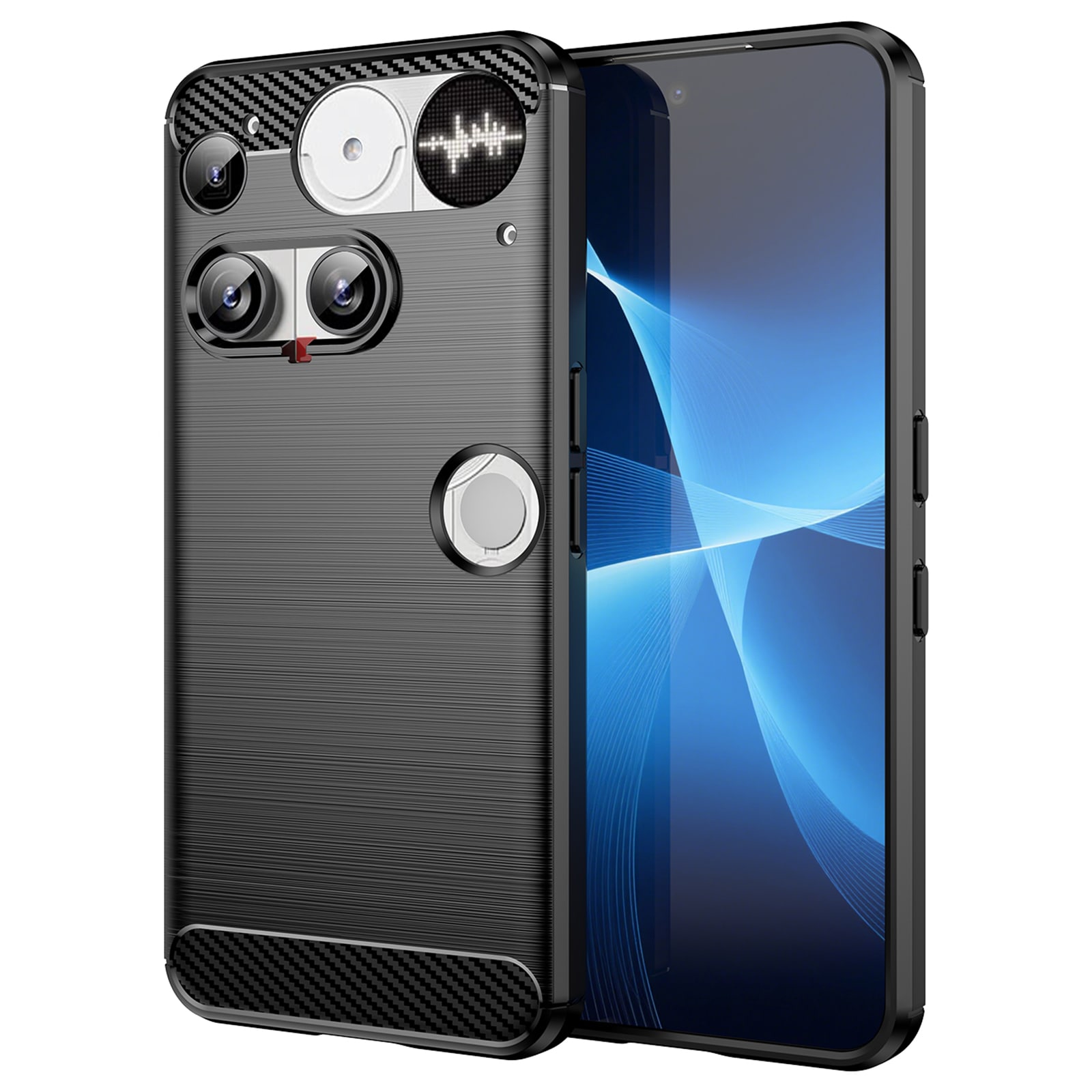 Nothing Phone 3 TPU-cover Brushed, Sort