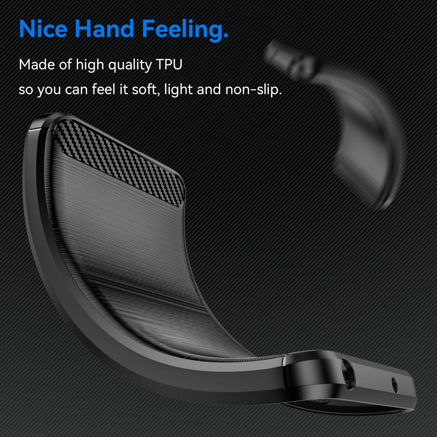 Nothing Phone 3 TPU-cover Brushed, Sort