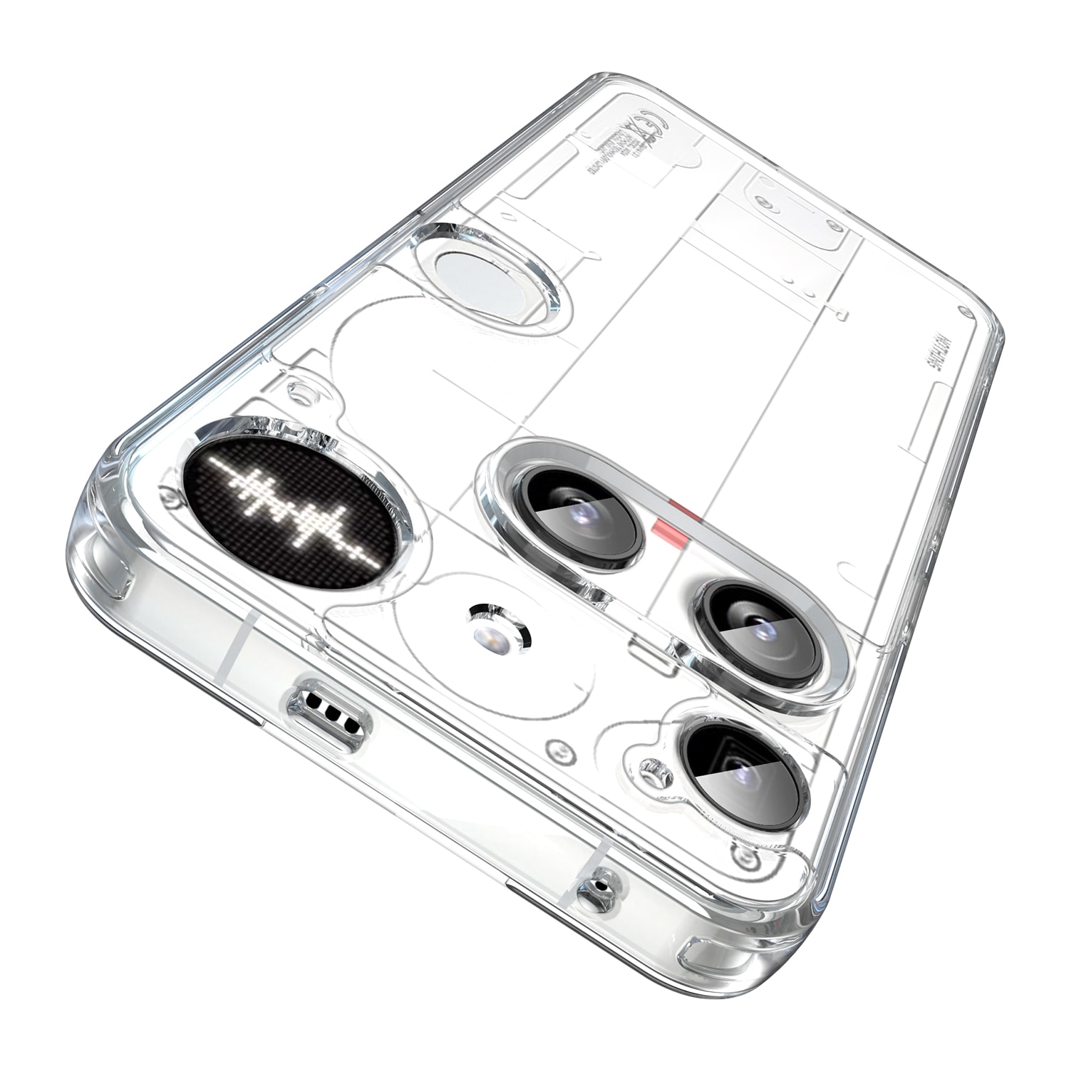 Nothing Phone 3 Crystal Hybrid-cover, Gennemsigtig