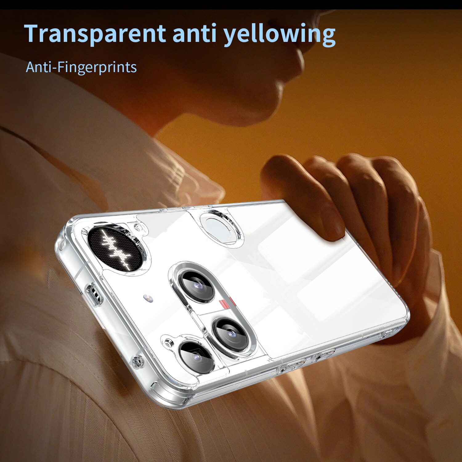 Nothing Phone 3 Crystal Hybrid-cover, Gennemsigtig