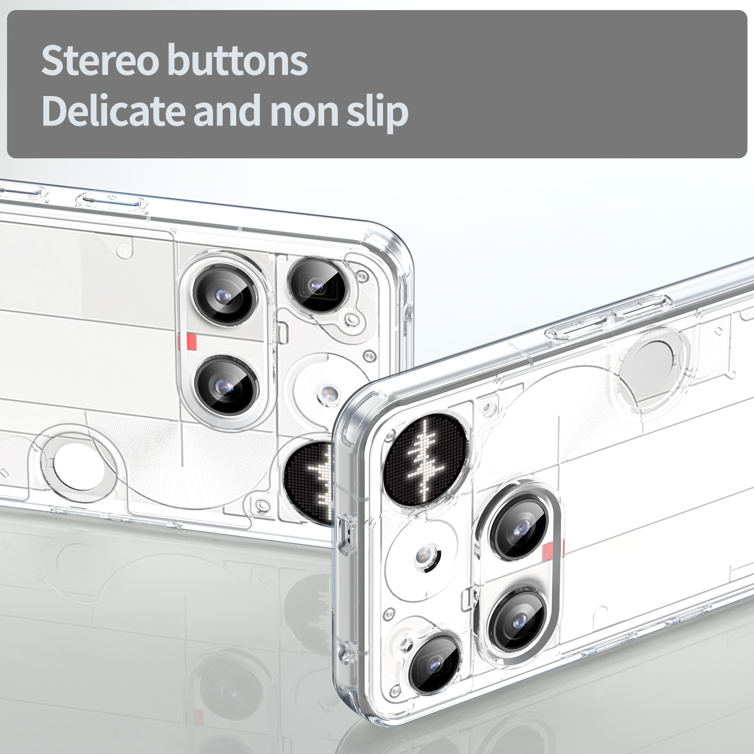Nothing Phone 3 Crystal Hybrid-cover, Gennemsigtig