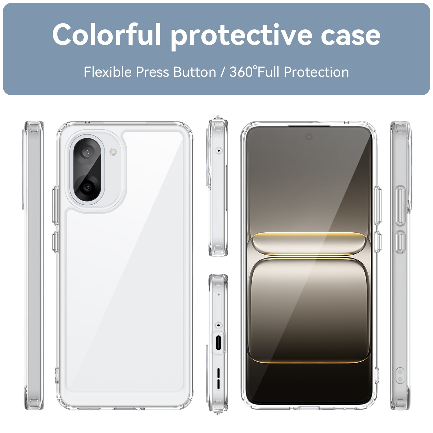  OnePlus Nord CE5 Crystal Hybrid-cover, Gennemsigtig