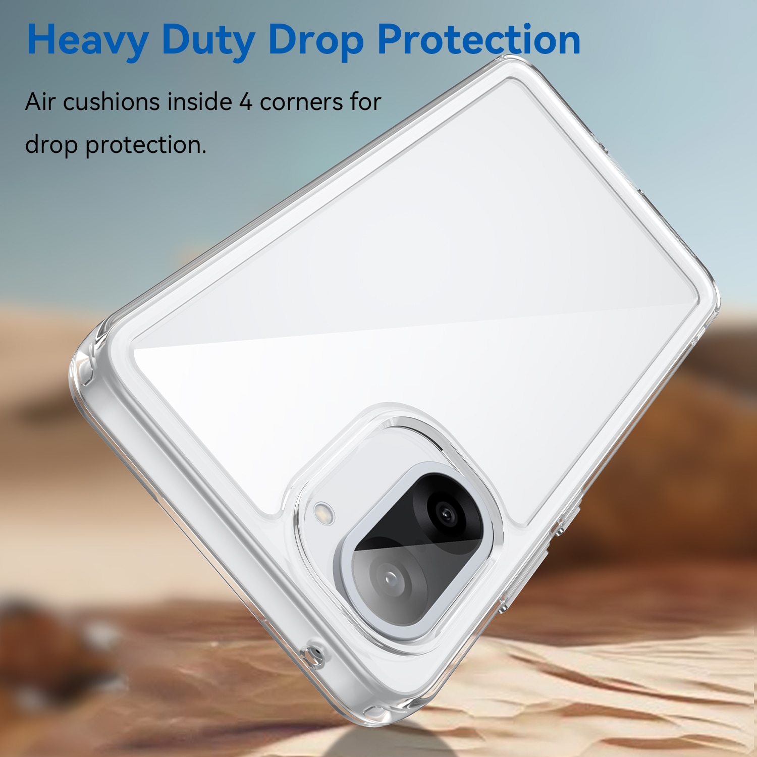  OnePlus Nord CE5 Crystal Hybrid-cover, Gennemsigtig