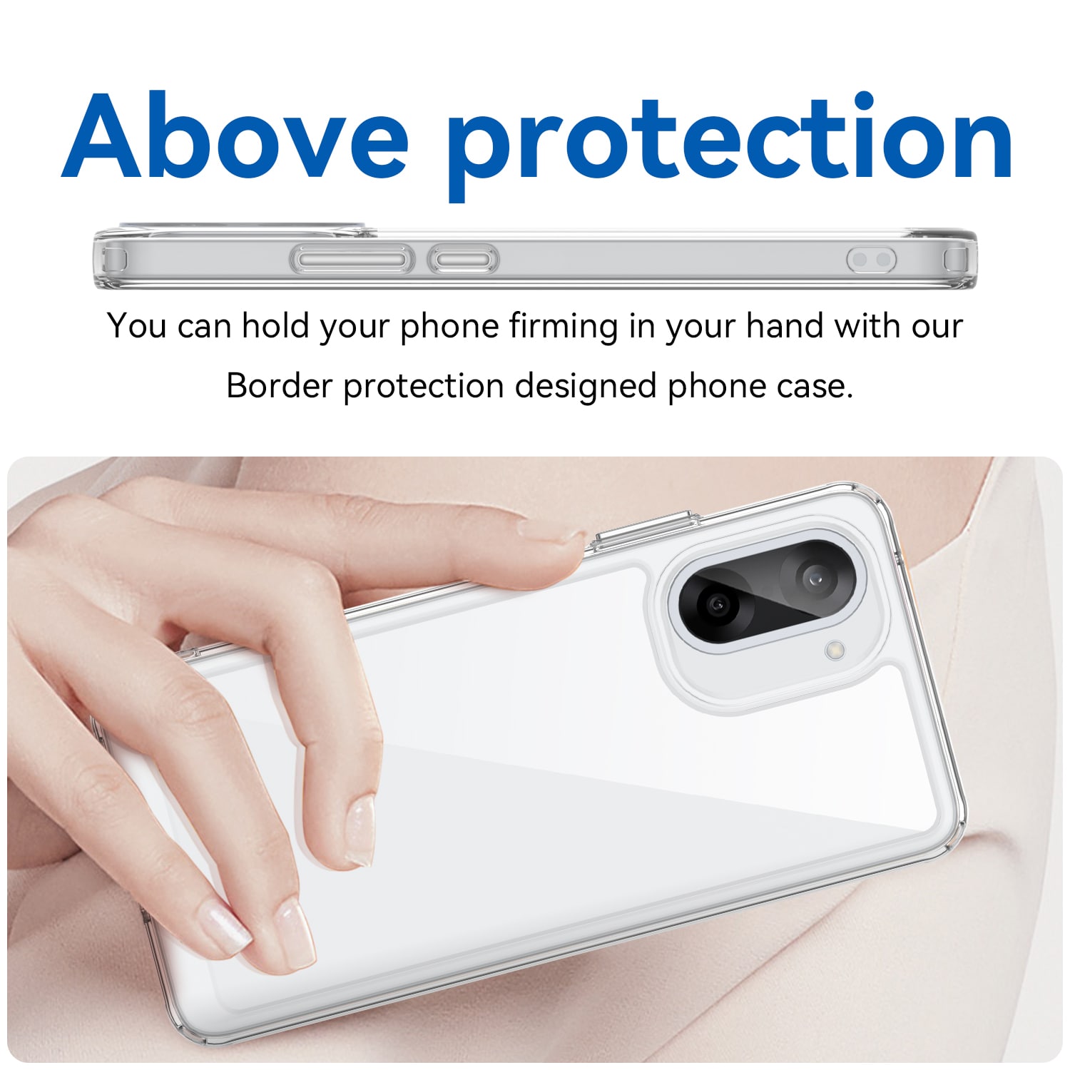  OnePlus Nord CE5 Crystal Hybrid-cover, Gennemsigtig