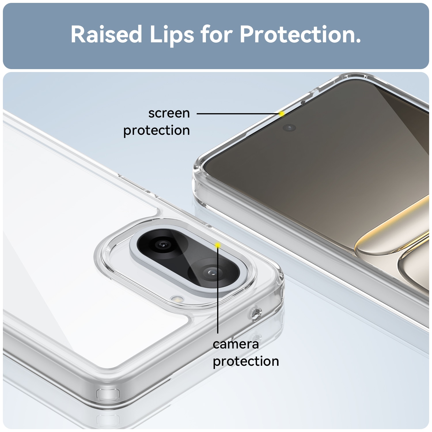  OnePlus Nord CE5 Crystal Hybrid-cover, Gennemsigtig