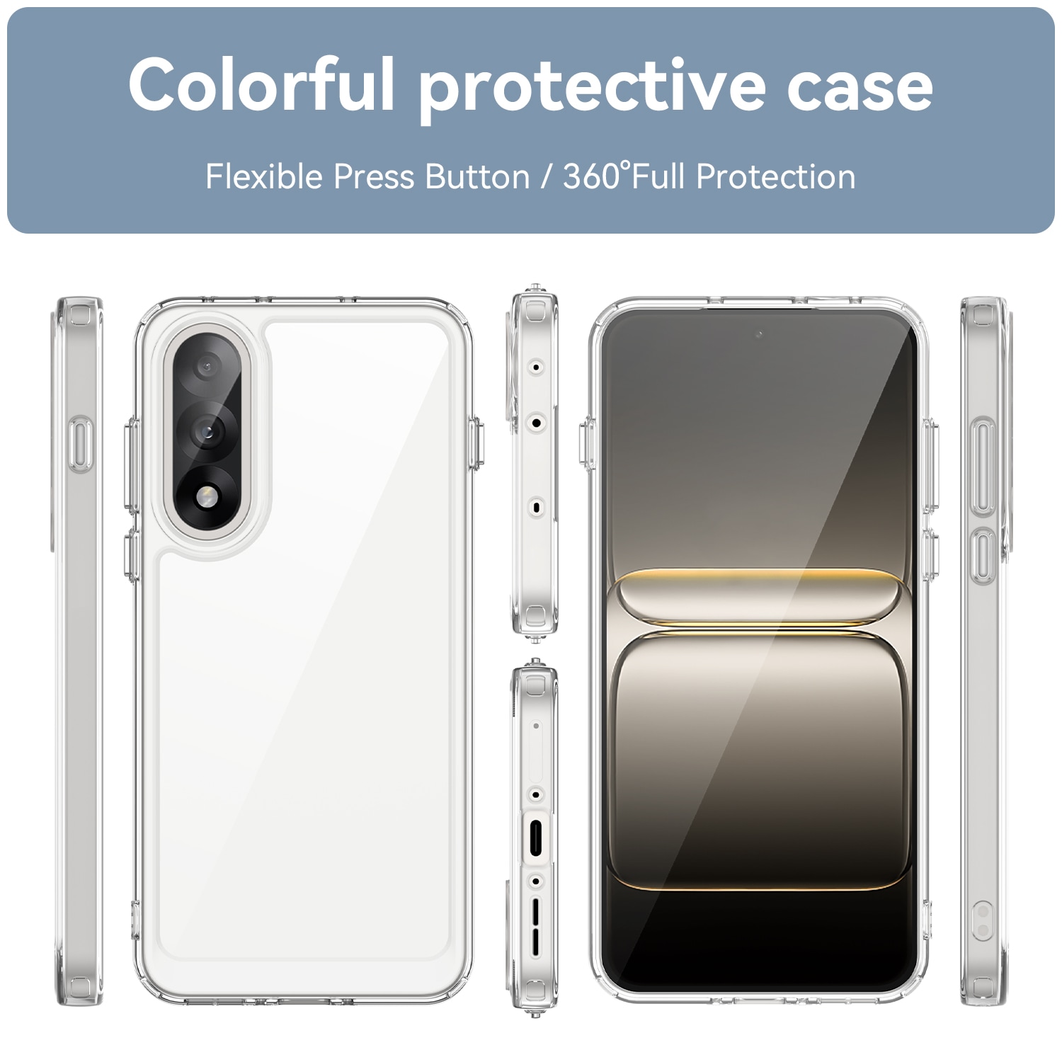  OnePlus Nord 5 Crystal Hybrid-cover, Gennemsigtig
