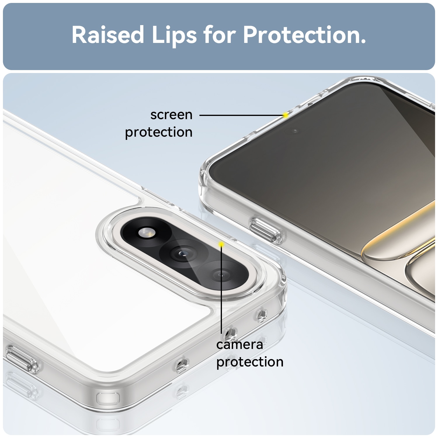  OnePlus Nord 5 Crystal Hybrid-cover, Gennemsigtig