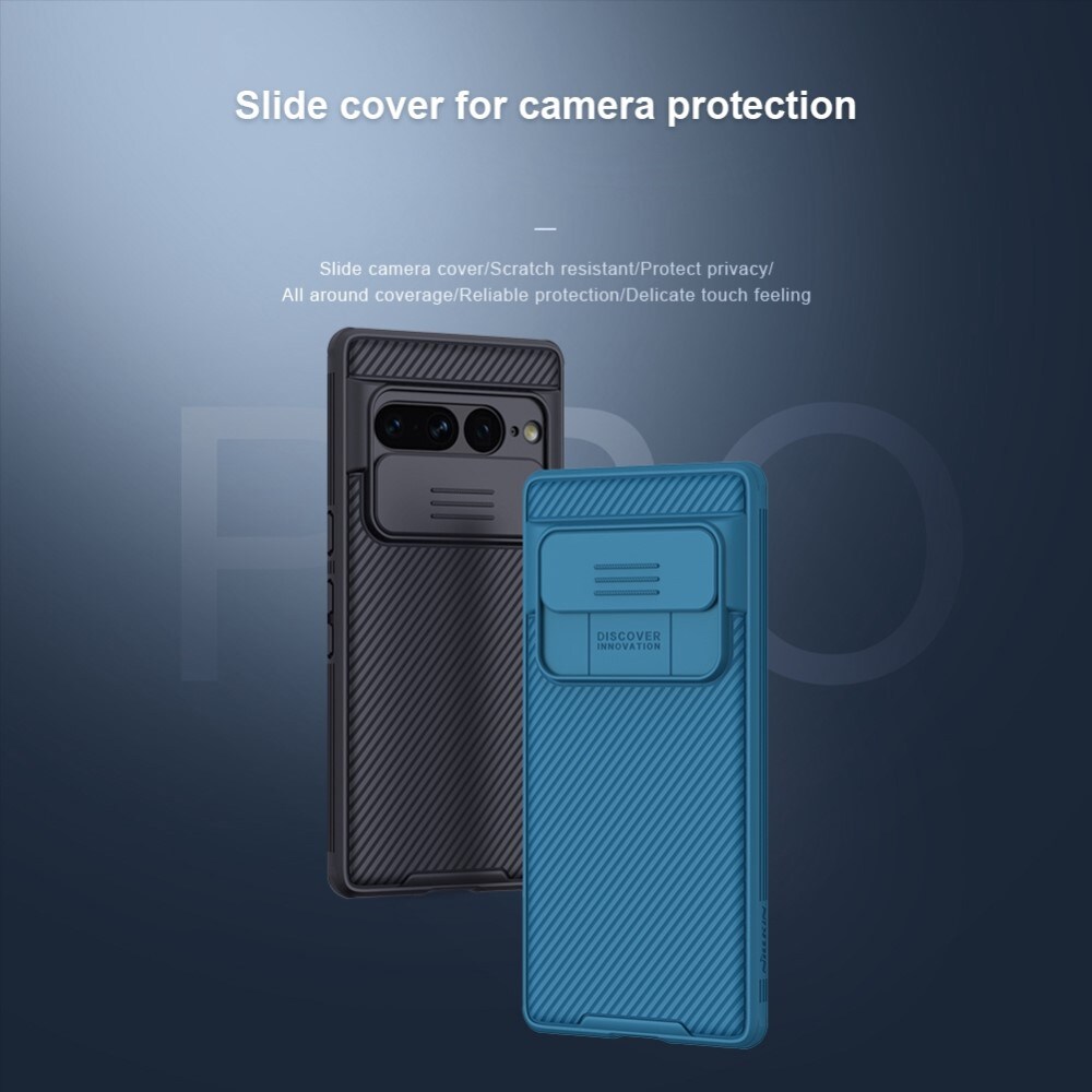 Google Pixel 7 Pro Cover med kamerabeskyttelse - CamShield, Sort