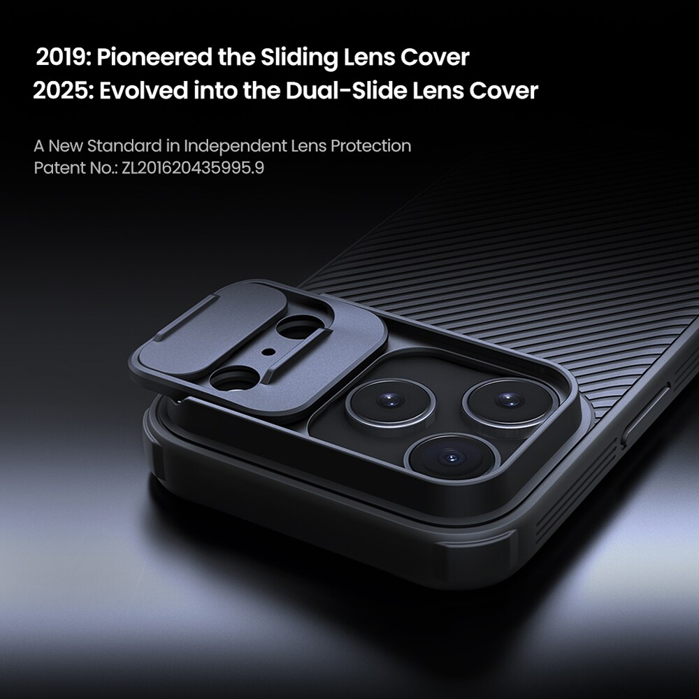 iPhone 17 Pro Cover med kamerabeskyttelse - CamShield, Grå