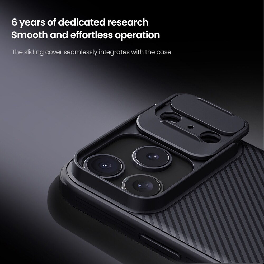 iPhone 17 Pro Cover med kamerabeskyttelse - CamShield, Grå