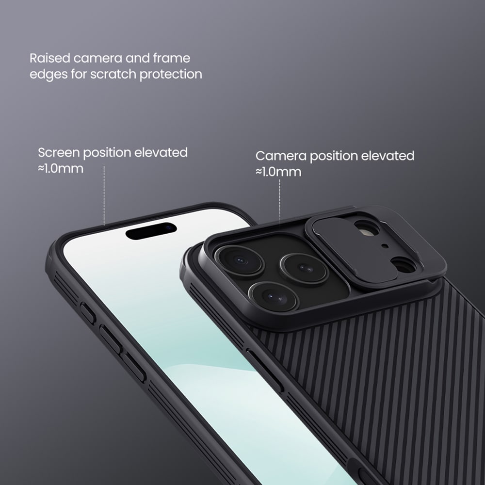 iPhone 17 Pro Max Cover med kamerabeskyttelse - CamShield, Grøn