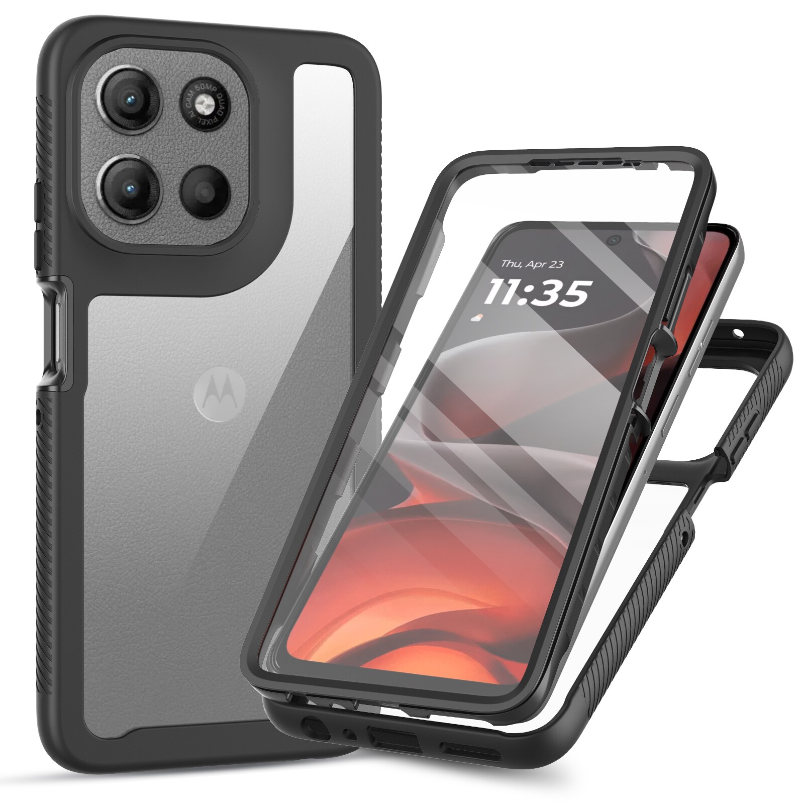 Motorola Moto G86 Mobilcover Full Protection, Sort