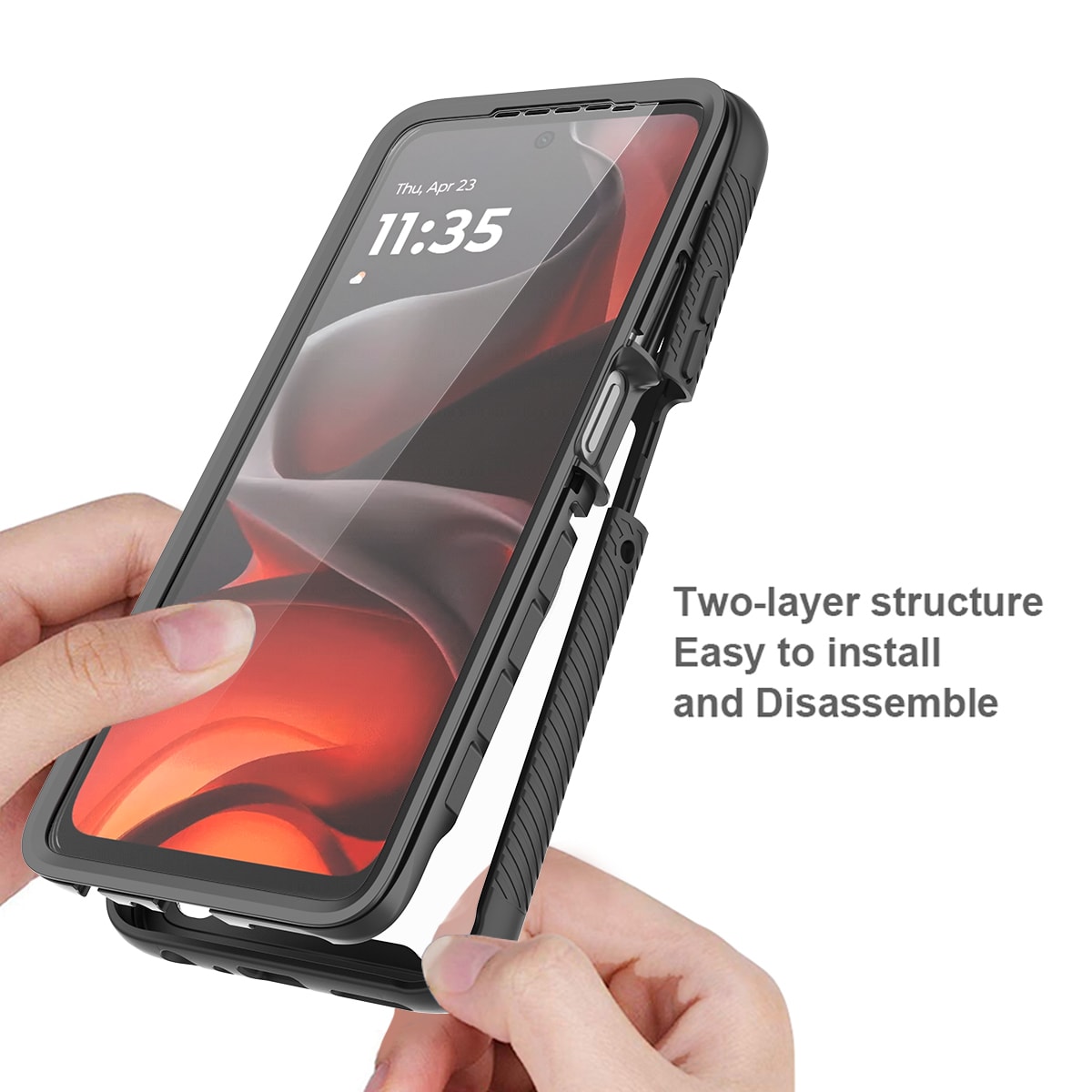 Motorola Moto G86 Mobilcover Full Protection, Sort