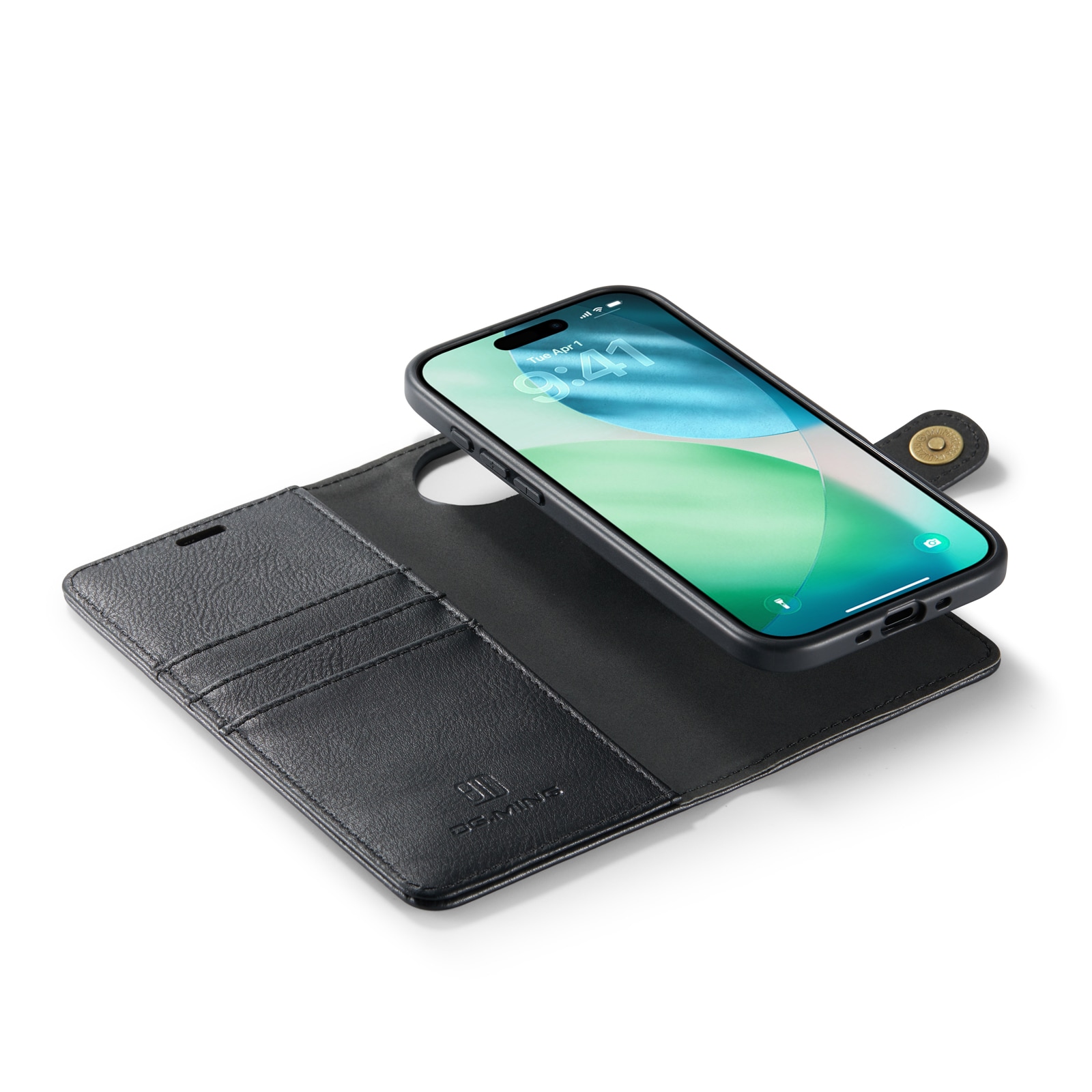 iPhone 17 Air Pungetui med aftageligt cover, Black