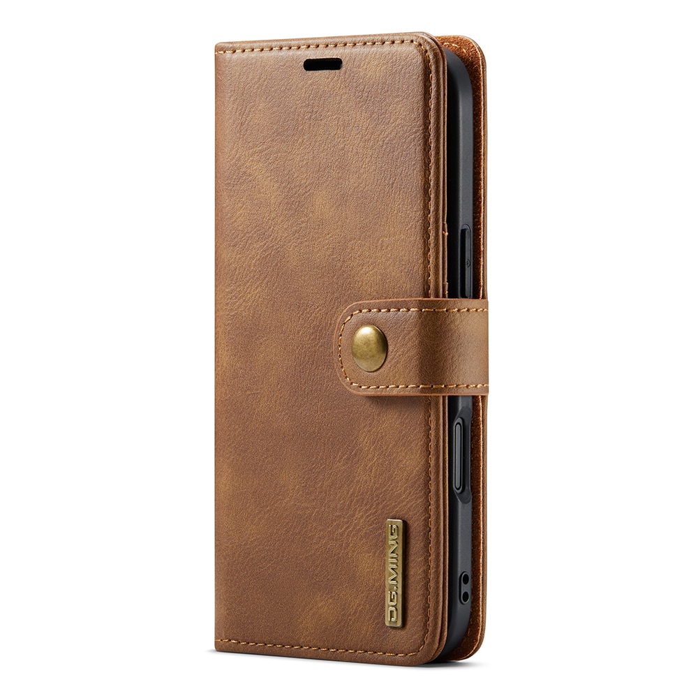 iPhone 17 Air Pungetui med aftageligt cover, Cognac