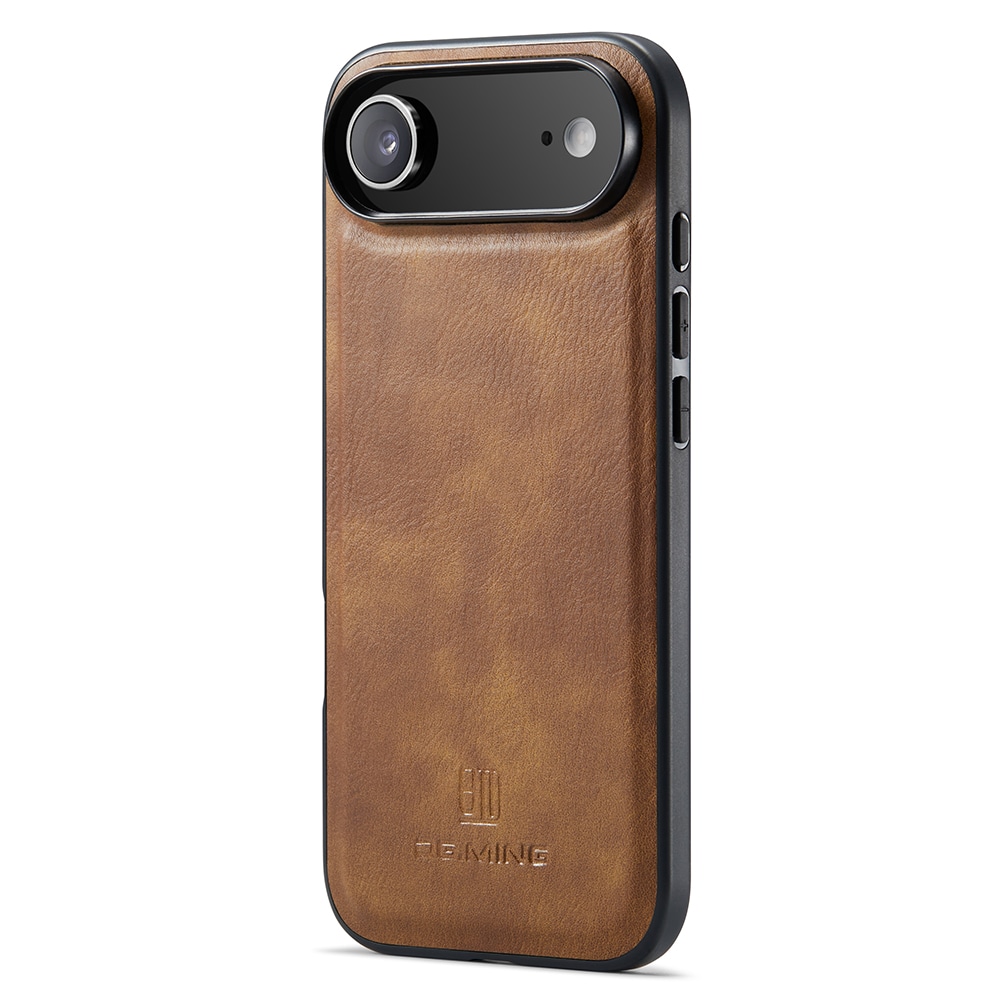 iPhone 17 Air Pungetui med aftageligt cover, Cognac