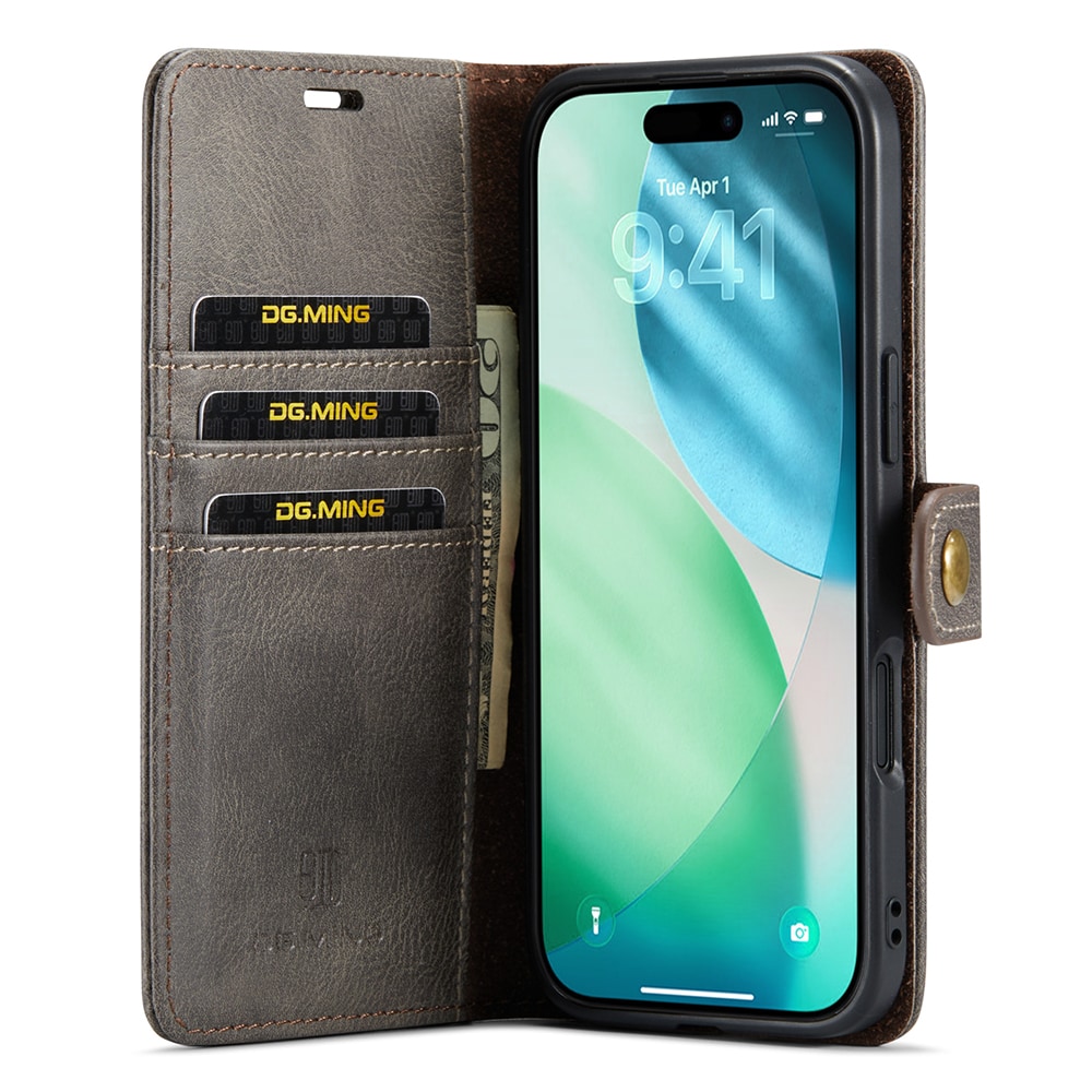 iPhone 17 Air Pungetui med aftageligt cover, Brown