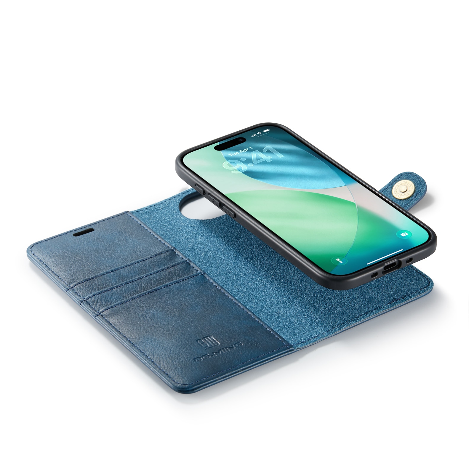 iPhone 17 Air Pungetui med aftageligt cover, Blue