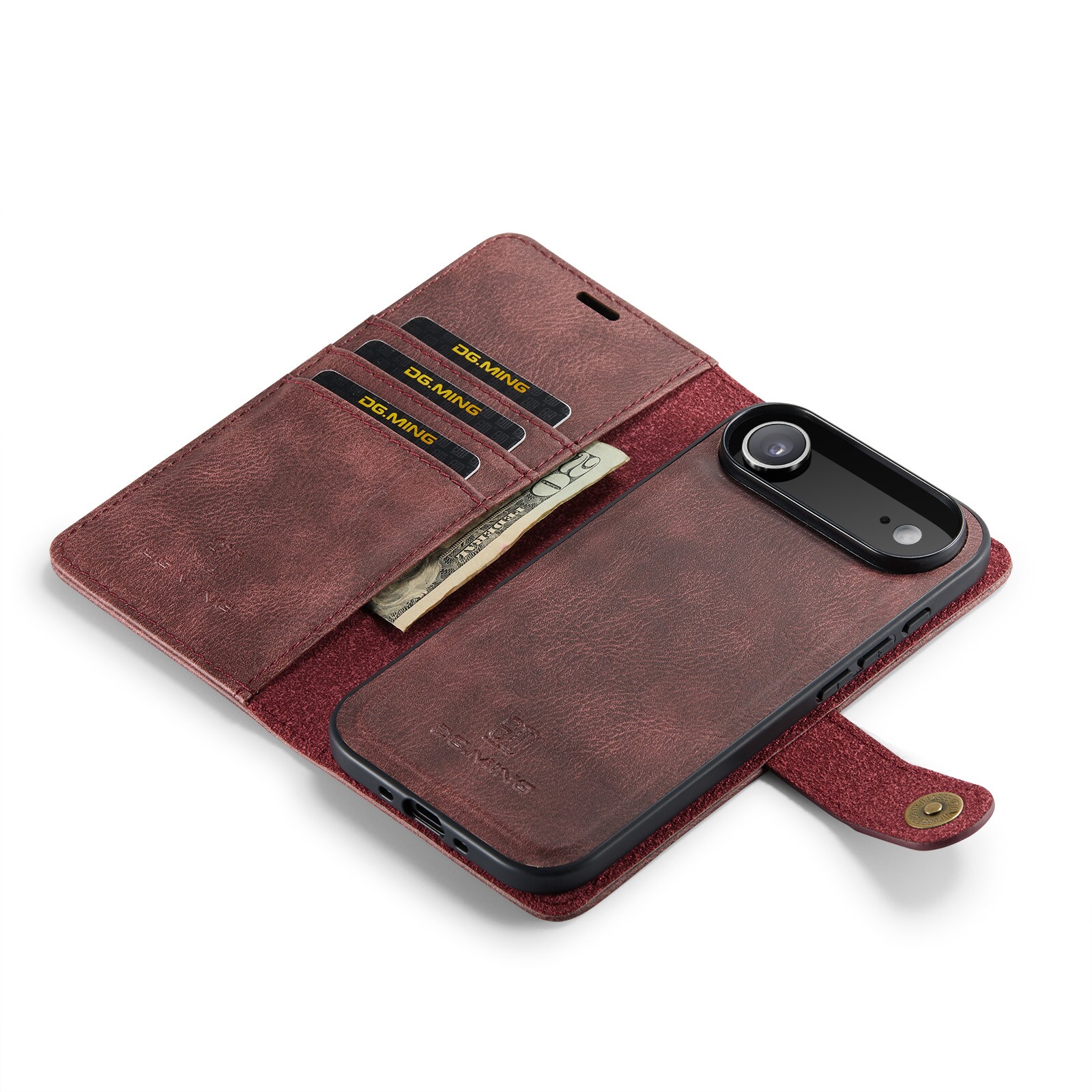 iPhone 17 Air Pungetui med aftageligt cover, Red