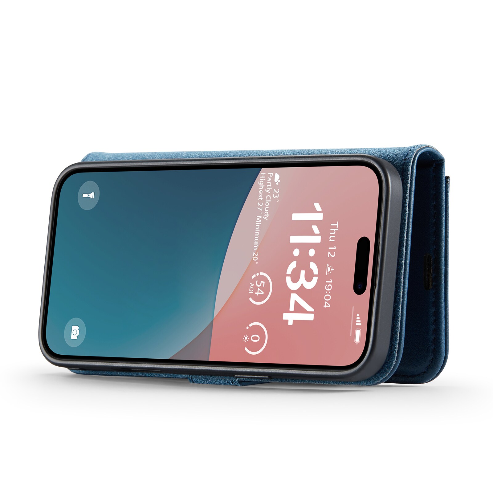 iPhone 17 Pungetui med aftageligt cover, Blue