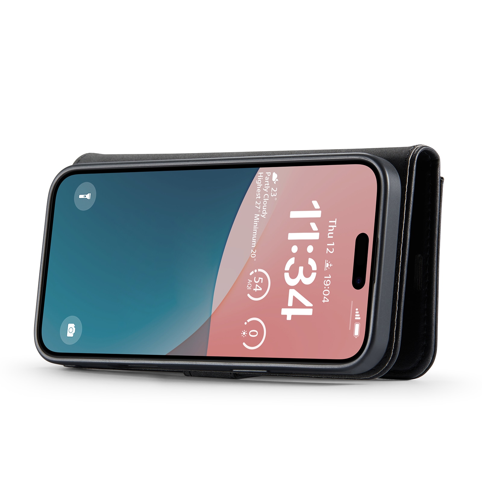 iPhone 17 Pungetui med aftageligt cover, Black