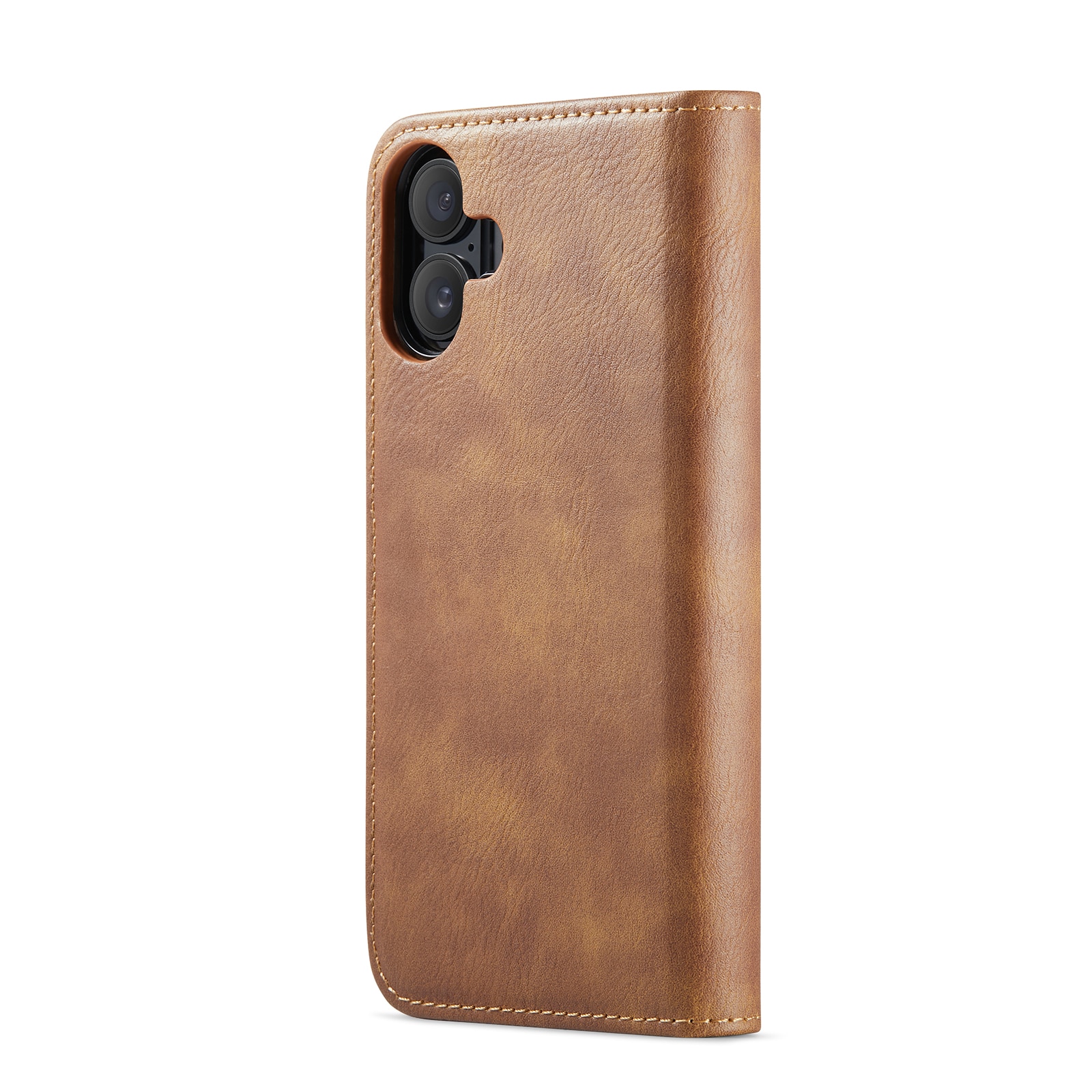 iPhone 17 Pungetui med aftageligt cover, Cognac