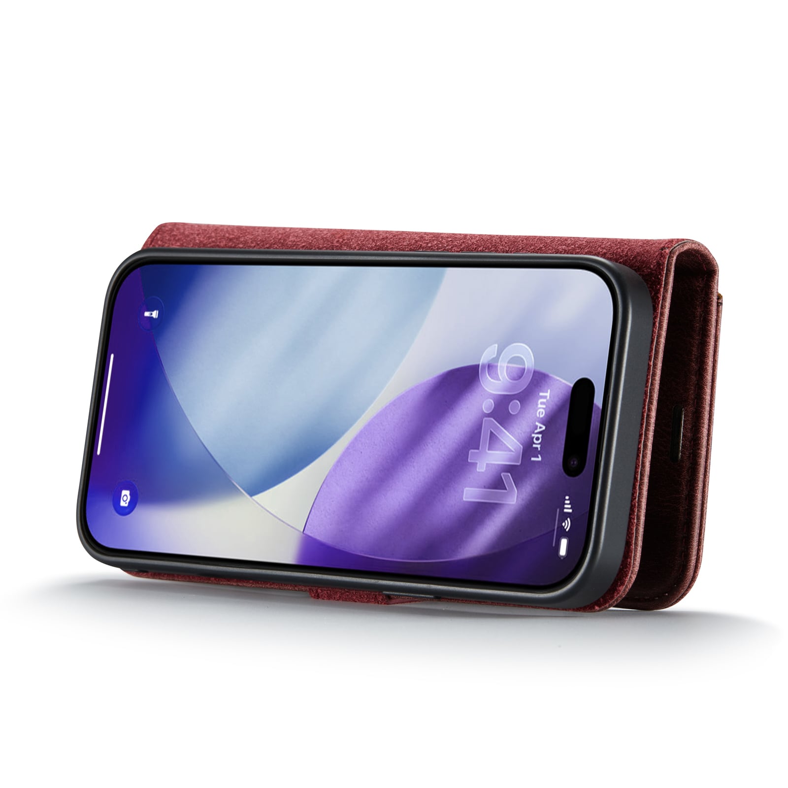 iPhone 17 Pro Pungetui med aftageligt cover, Red
