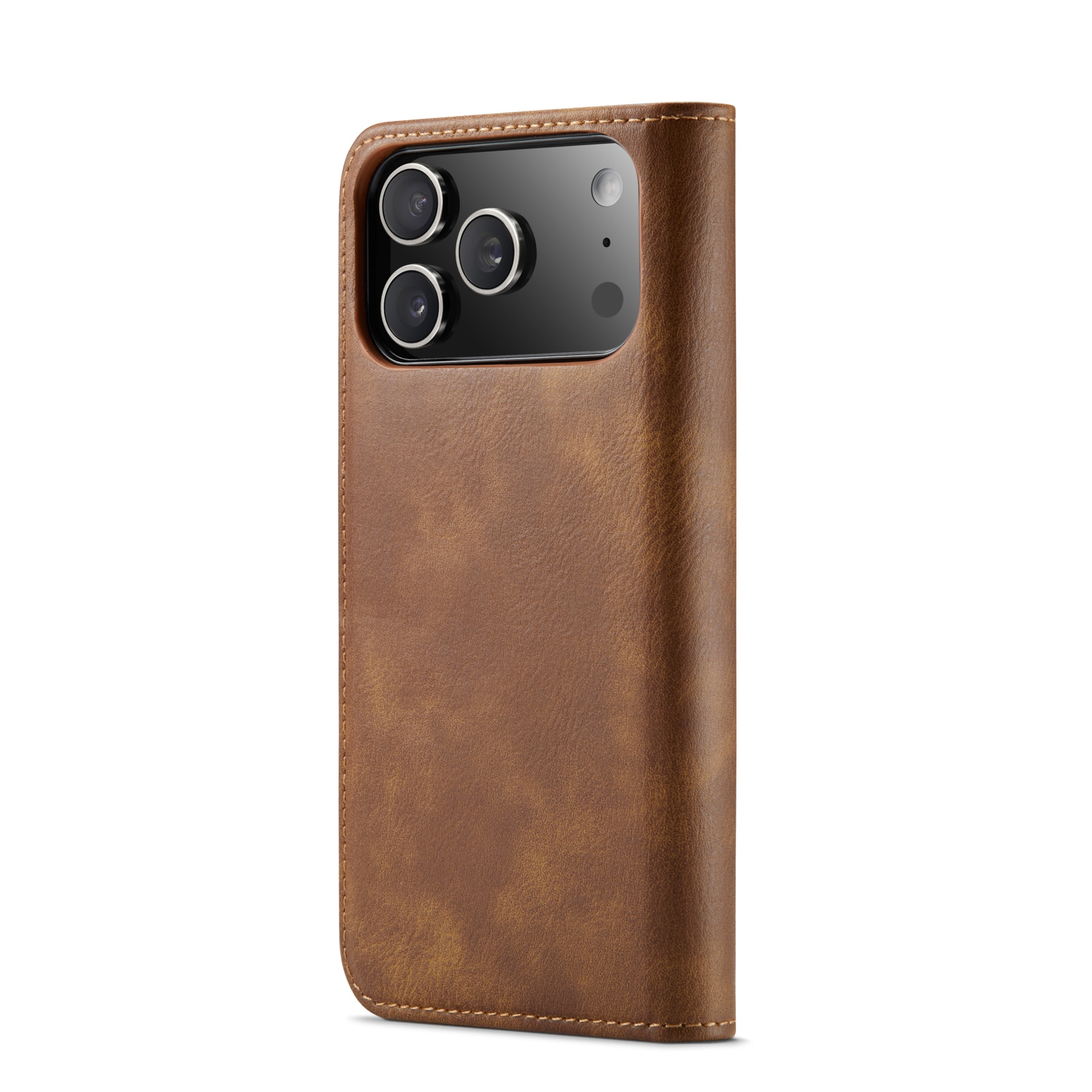 iPhone 17 Pro Pungetui med aftageligt cover, Cognac