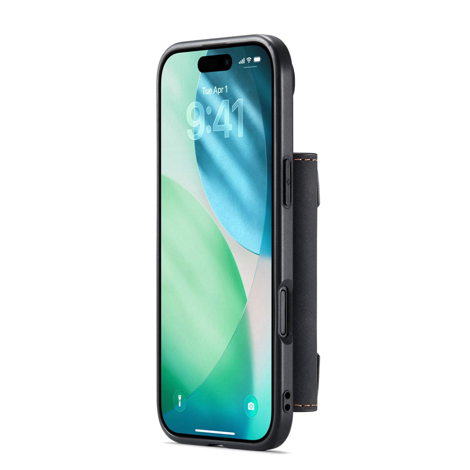 iPhone 17 Air Cover med aftagelig pung, Sort