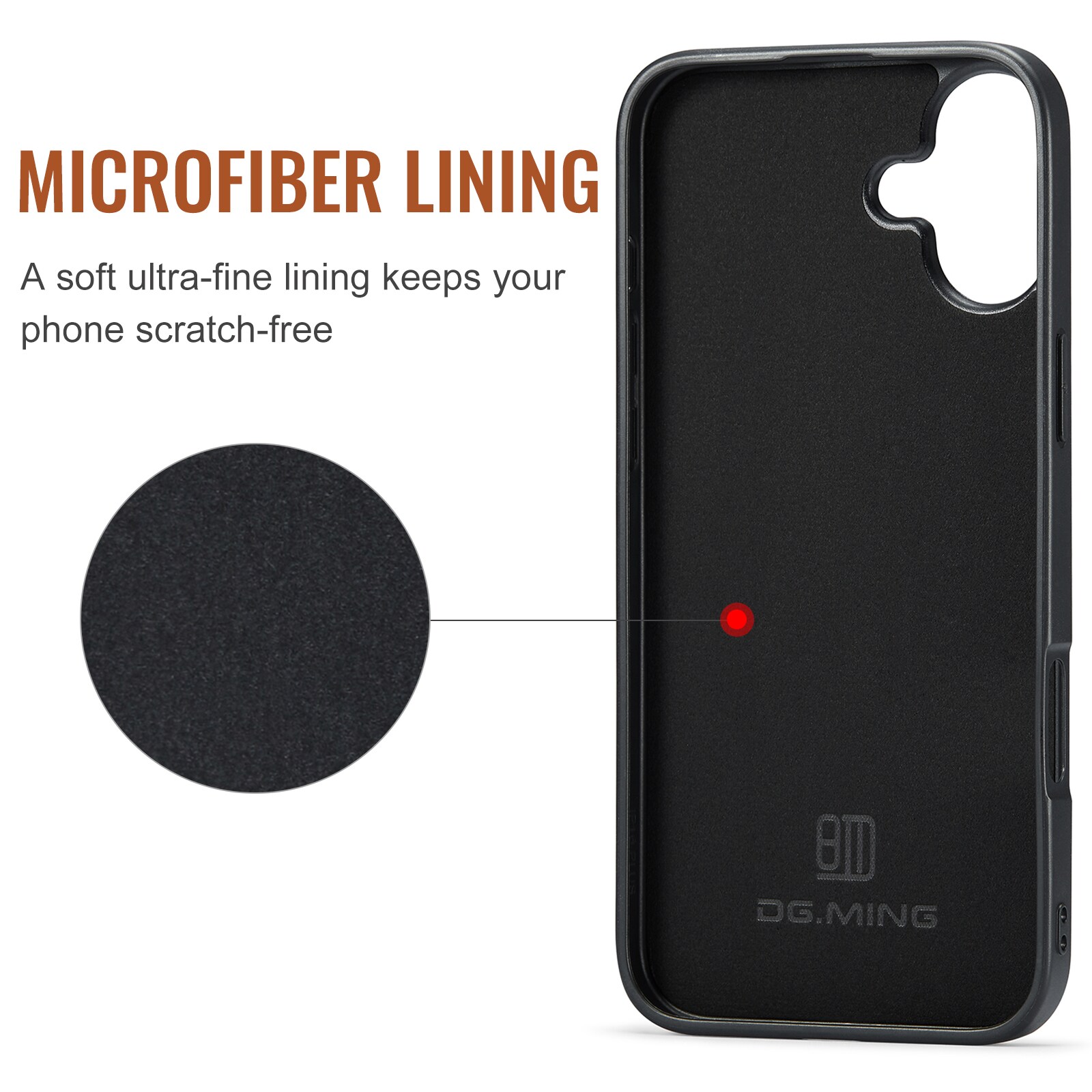 iPhone 17 Cover med aftagelig pung, Sort