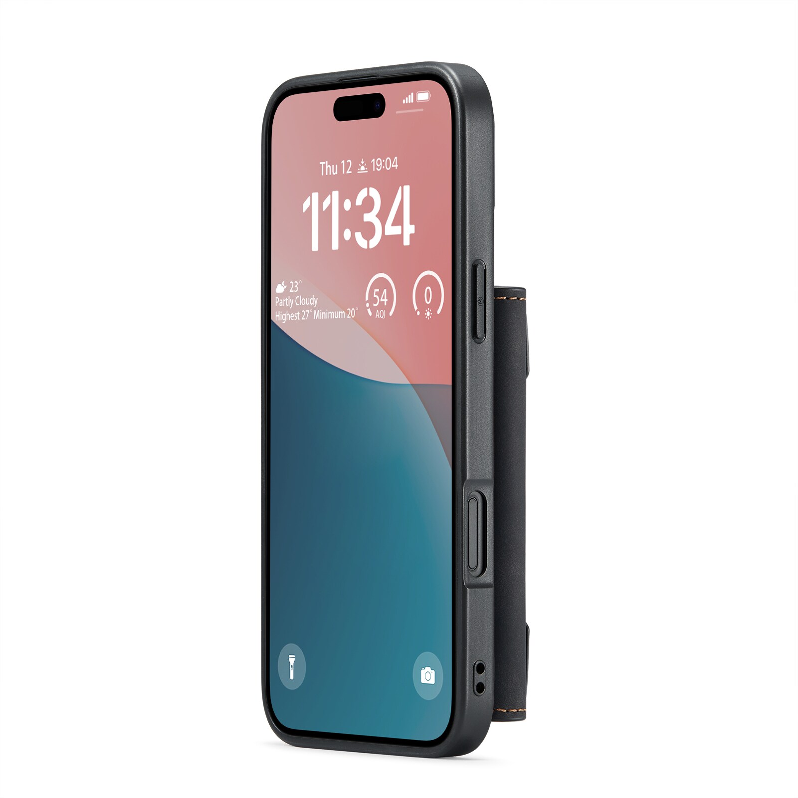 iPhone 17 Cover med aftagelig pung, Sort