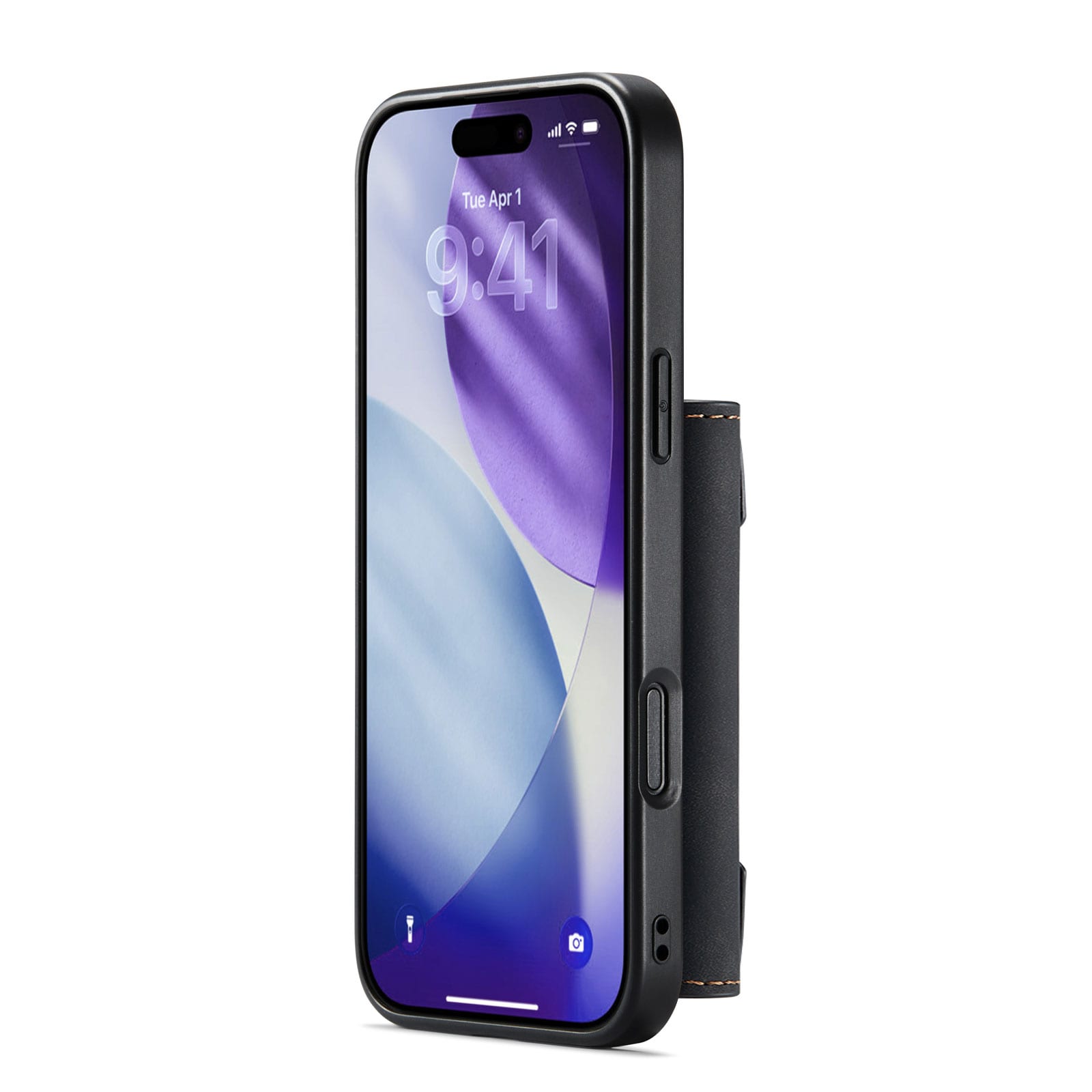iPhone 17 Pro Cover med aftagelig pung, Sort