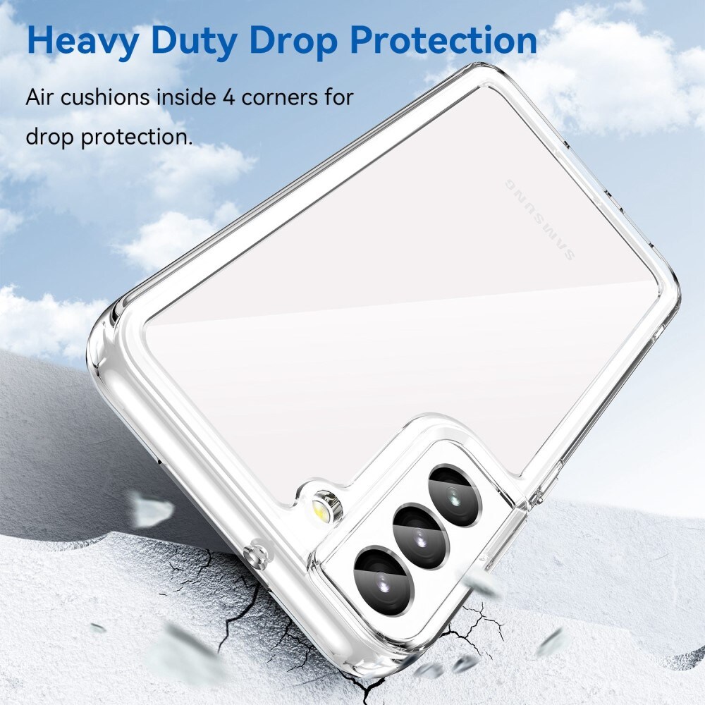 Samsung Galaxy S23 Crystal Hybrid-cover, Gennemsigtig