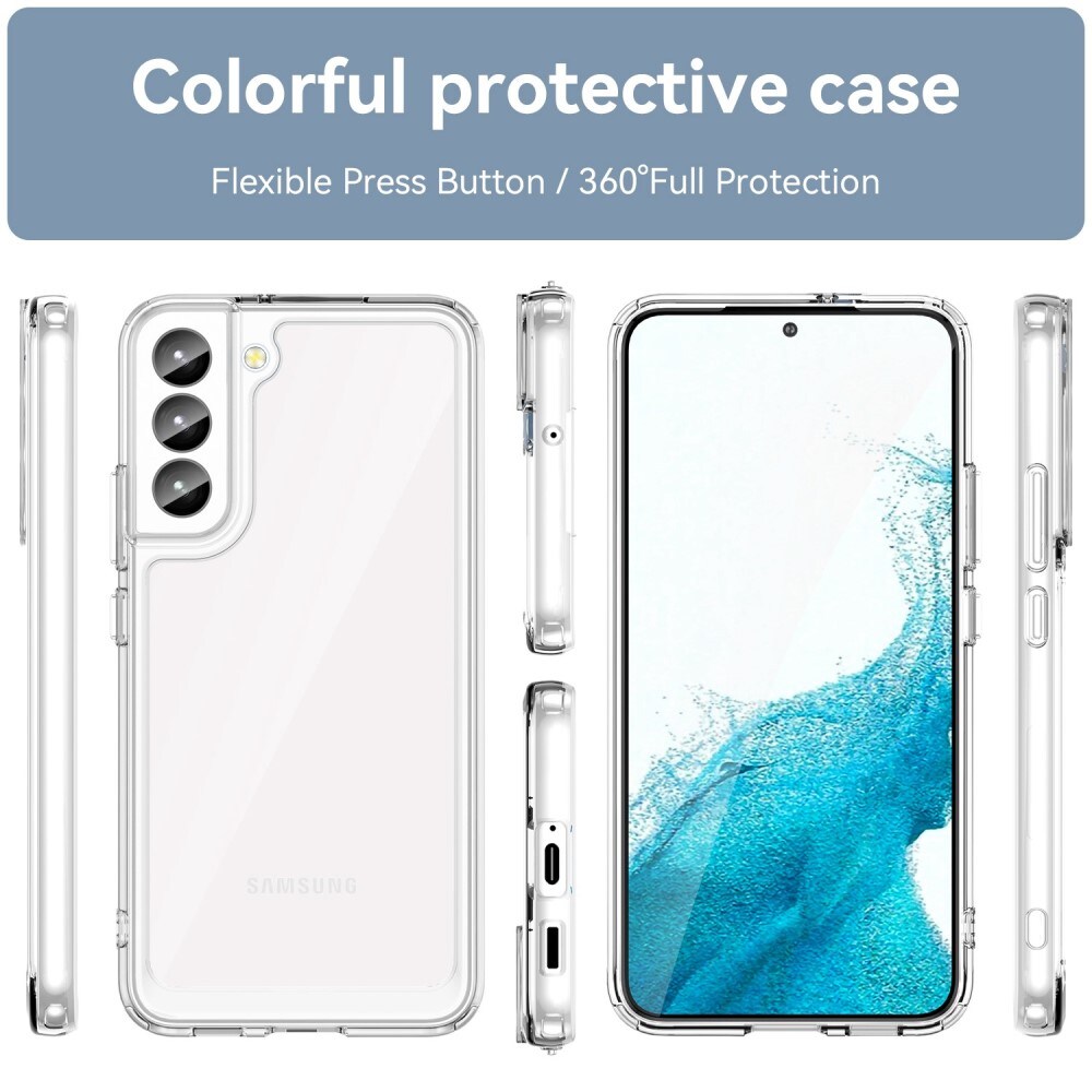 Samsung Galaxy S23 Crystal Hybrid-cover, Gennemsigtig