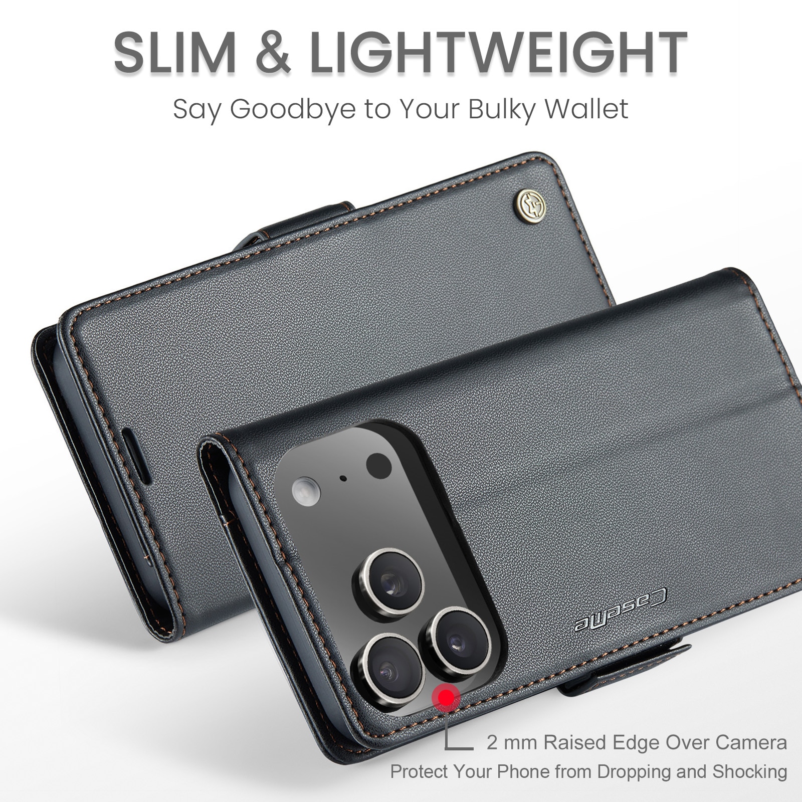 iPhone 17 Pro Slankt RFID-pungetui, Sort