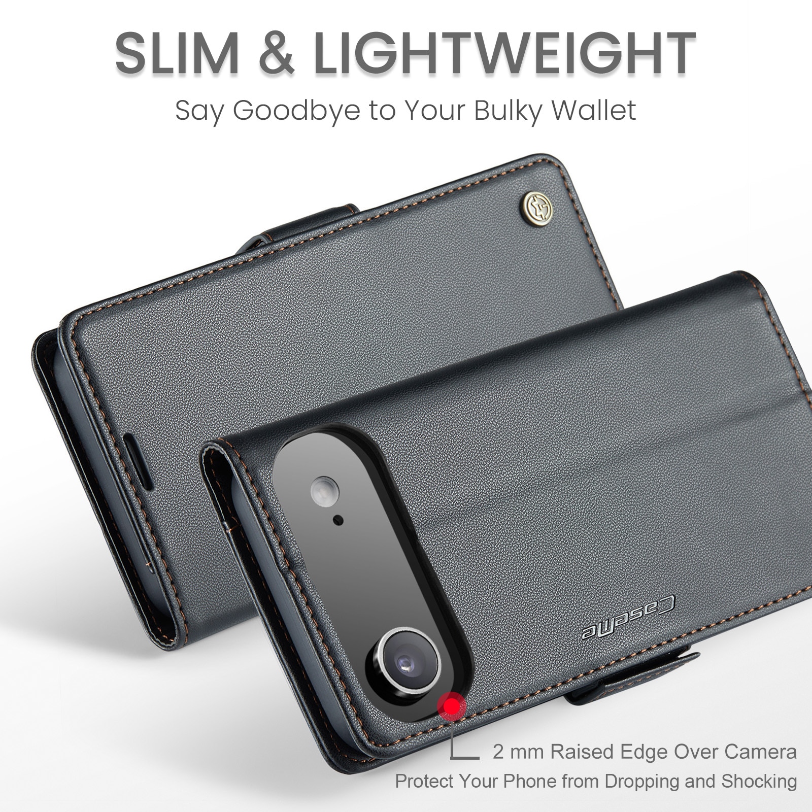 iPhone 17 Air Slankt RFID-pungetui, Sort