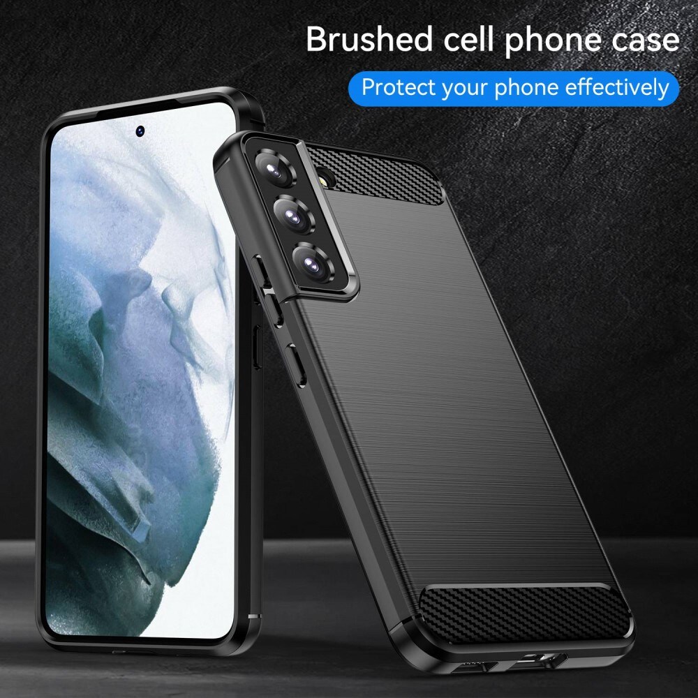 Samsung Galaxy S23 TPU-cover Brushed, Sort