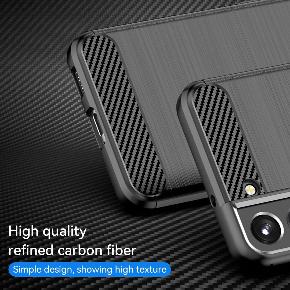 Samsung Galaxy S23 TPU-cover Brushed, Sort