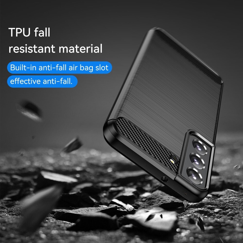 Samsung Galaxy S23 TPU-cover Brushed, Sort