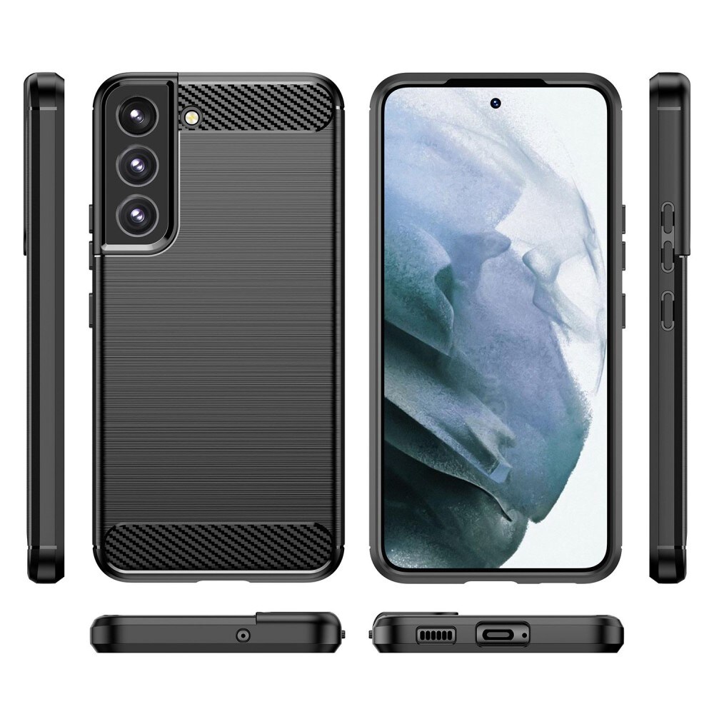 Samsung Galaxy S23 TPU-cover Brushed, Sort