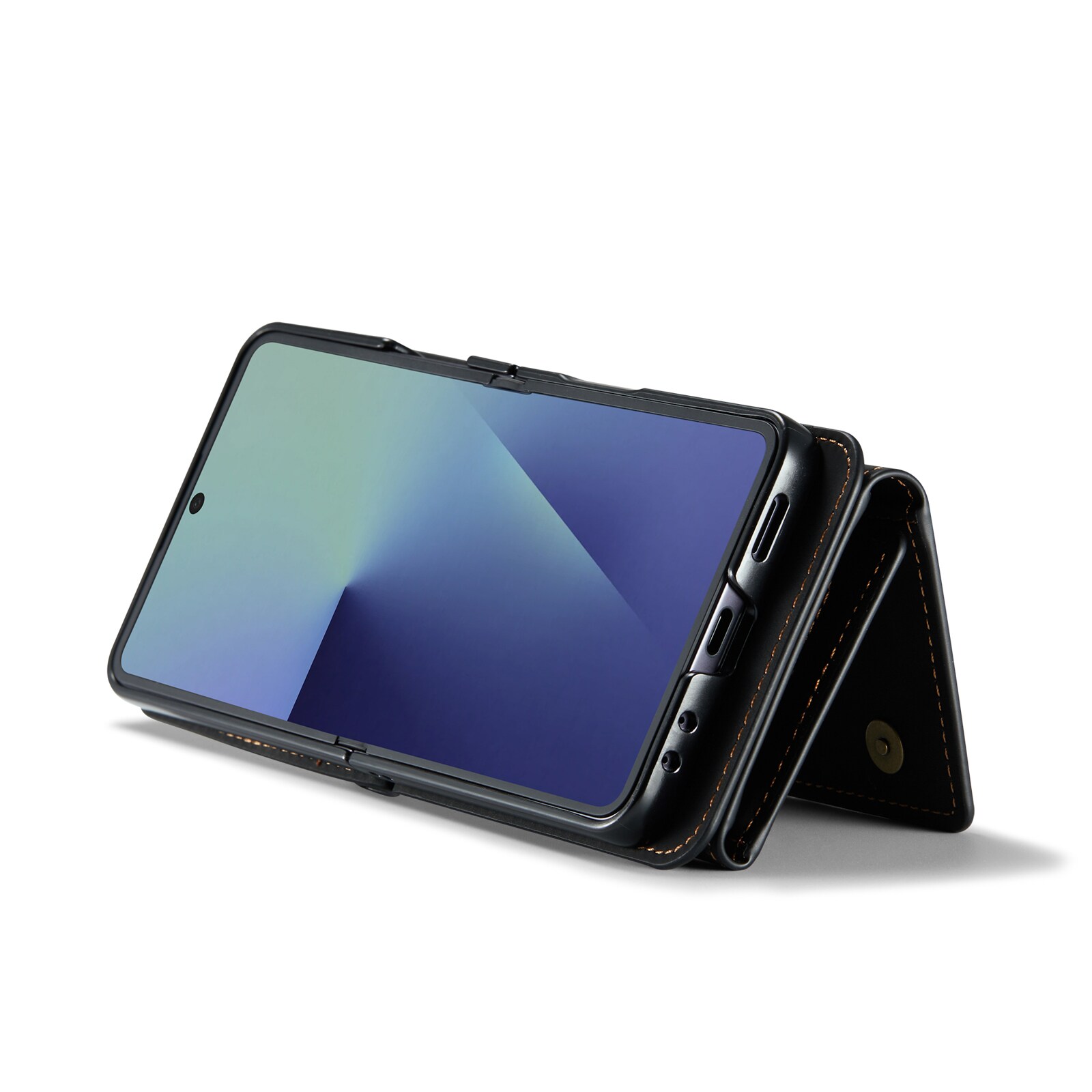 Samsung Galaxy Z Flip 7 Cover med indbygget pung, Sort